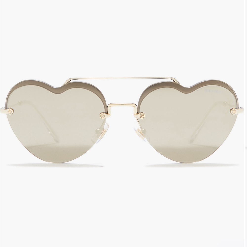 Authentic- 💯- Miu Miu™ Core Collection MU 62US ZVN1C0 58 - Pale Gold